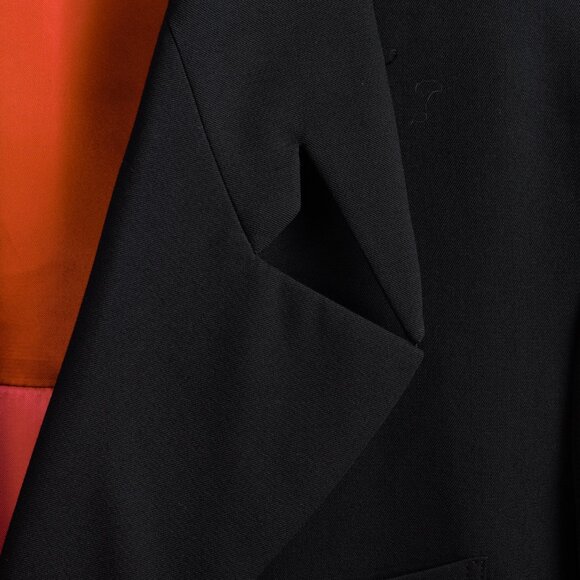 Comme Des Garcons Homme Plus 2017 Black Blazer Multi-Colour Lining - Picture 14 of 16